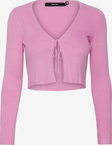 VERO MODA Cardigan 'Glory' i lilla: forside