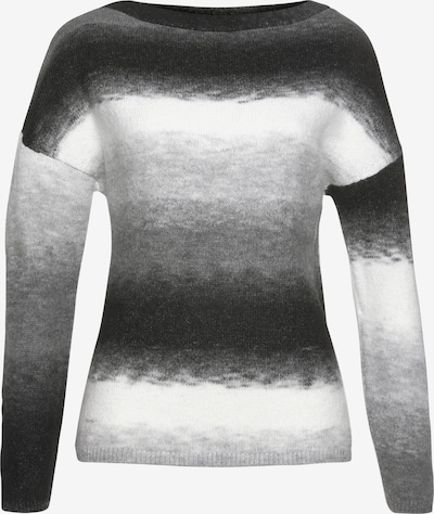 VIVANCE Pullover i grå-meleret / sort / hvid, Produktvisning