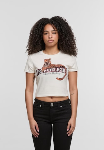 Maglietta 'Crystal Leopard' di True Religion in bianco: frontale
