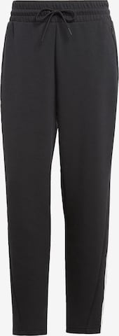 ADIDAS PERFORMANCE Loose fit Workout Pants 'Train Essentials -Fit ' in Black: front