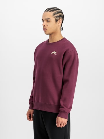 Sweat-shirt ALPHA INDUSTRIES en rouge : devant