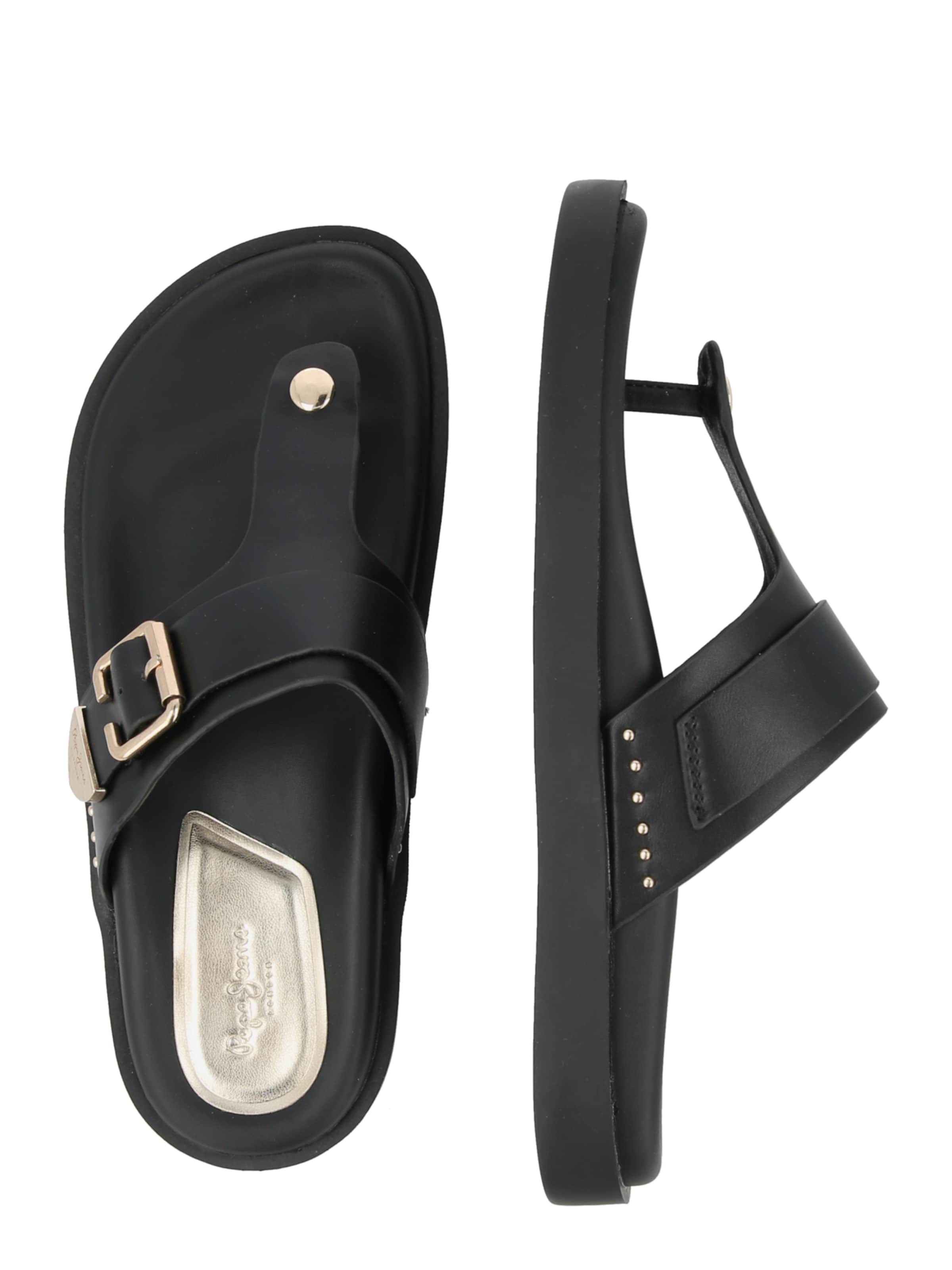 Pepe Jeans Teenslipper 'SADE' in Zwart