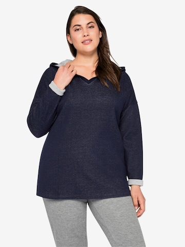 SHEEGO Sweatshirt in Blue: front