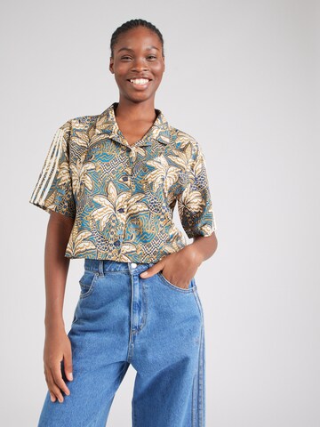 ADIDAS SPORTSWEAR Multifunctionele blouse 'adidas x FARM Rio' in Beige: voorkant