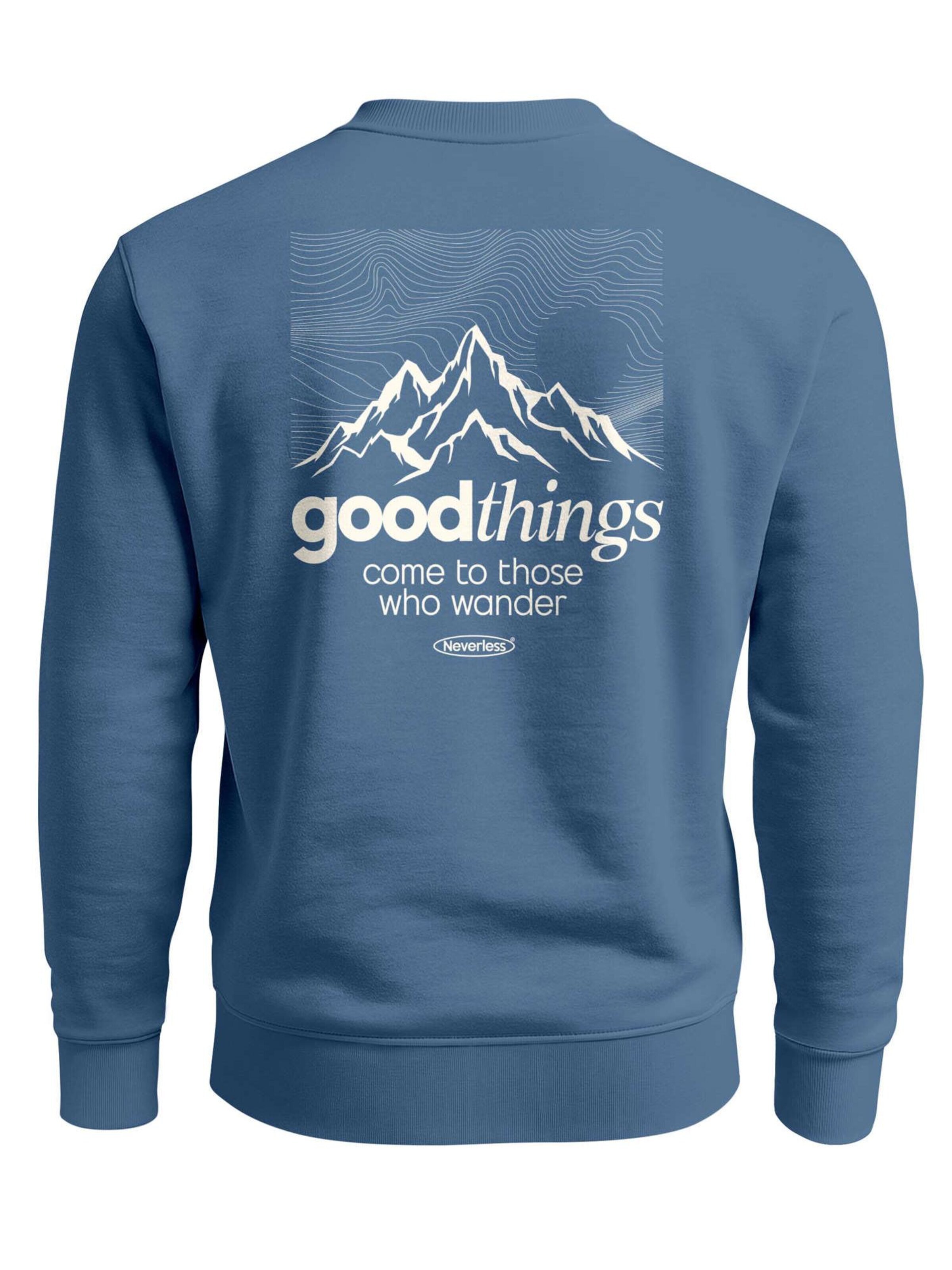 Neverless Sweatshirt 'Good Things' in Blue