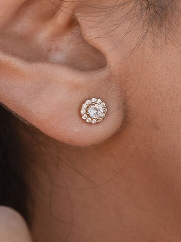 Fiocco Jewelry Ohrringe 'Bloomy Rose' in Gold