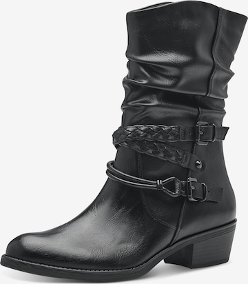 MARCO TOZZI Cowboystiefel in Schwarz: Vorderseite