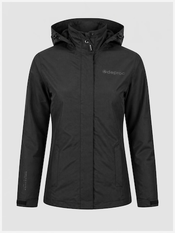 deproc Winter jacket 'Outdoorjacke LAVAL Damen Regenjacke, Wanderjacke' in Black