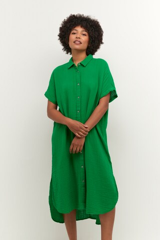 CULTURE Shirt Dress in Green: front