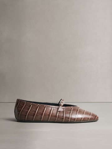 Next Ballerina met riempjes 'N. Premium' in Bruin