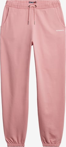 Superdry Конический (Tapered) Штаны в Ярко-розовый: спереди