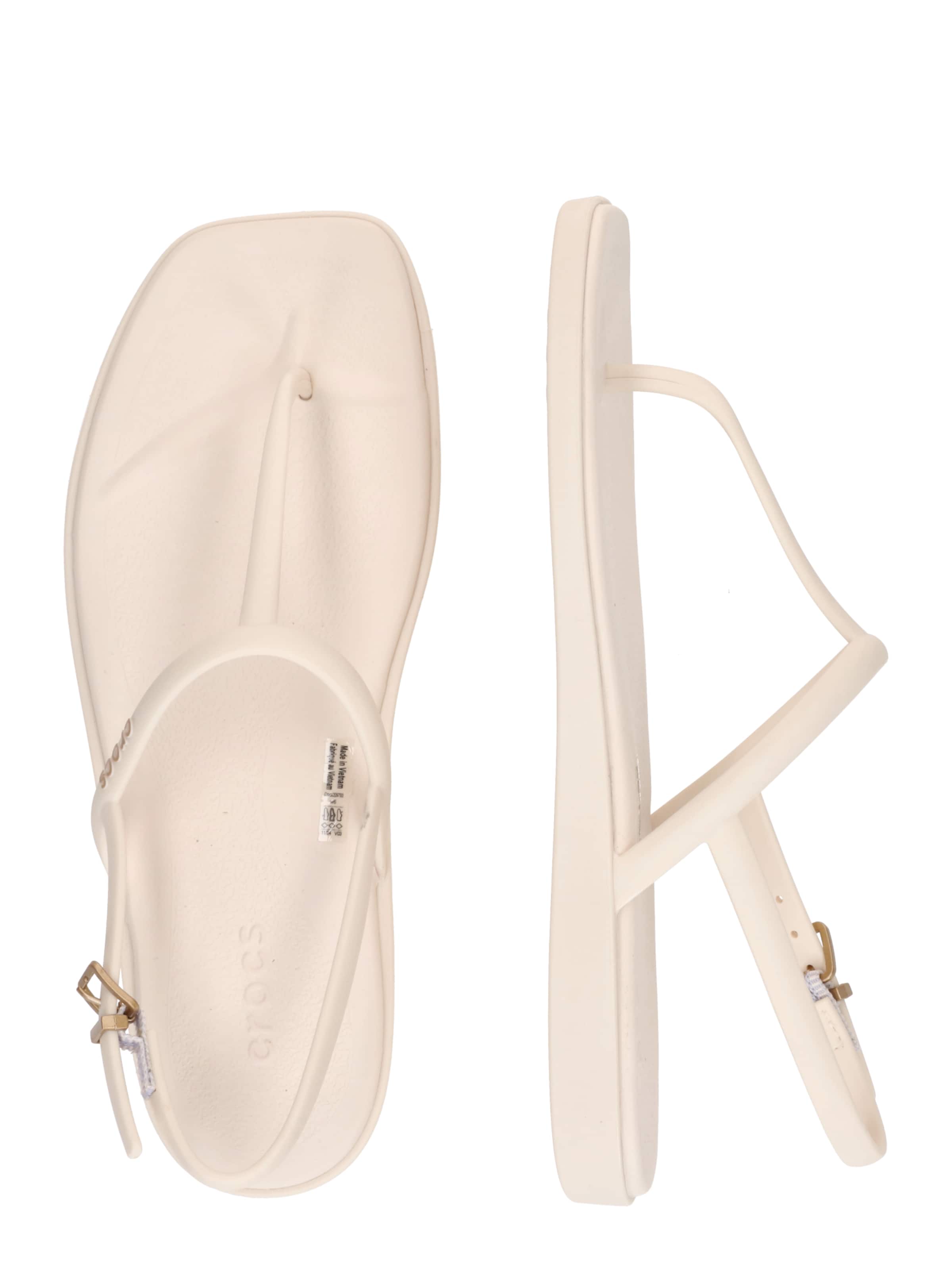 Crocs Босоножки через палец 'Miami' в Бежевый