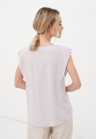 Finn Flare Sommerbluse 'Print' in Rot