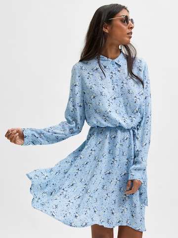 SELECTED FEMME Košeľové šaty 'FIOLA' - Modrá