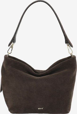 ABRO Shoulder Bag 'EBONY' in Brown: front