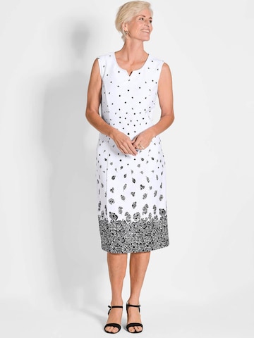 Robe de soirée Goldner en blanc : devant