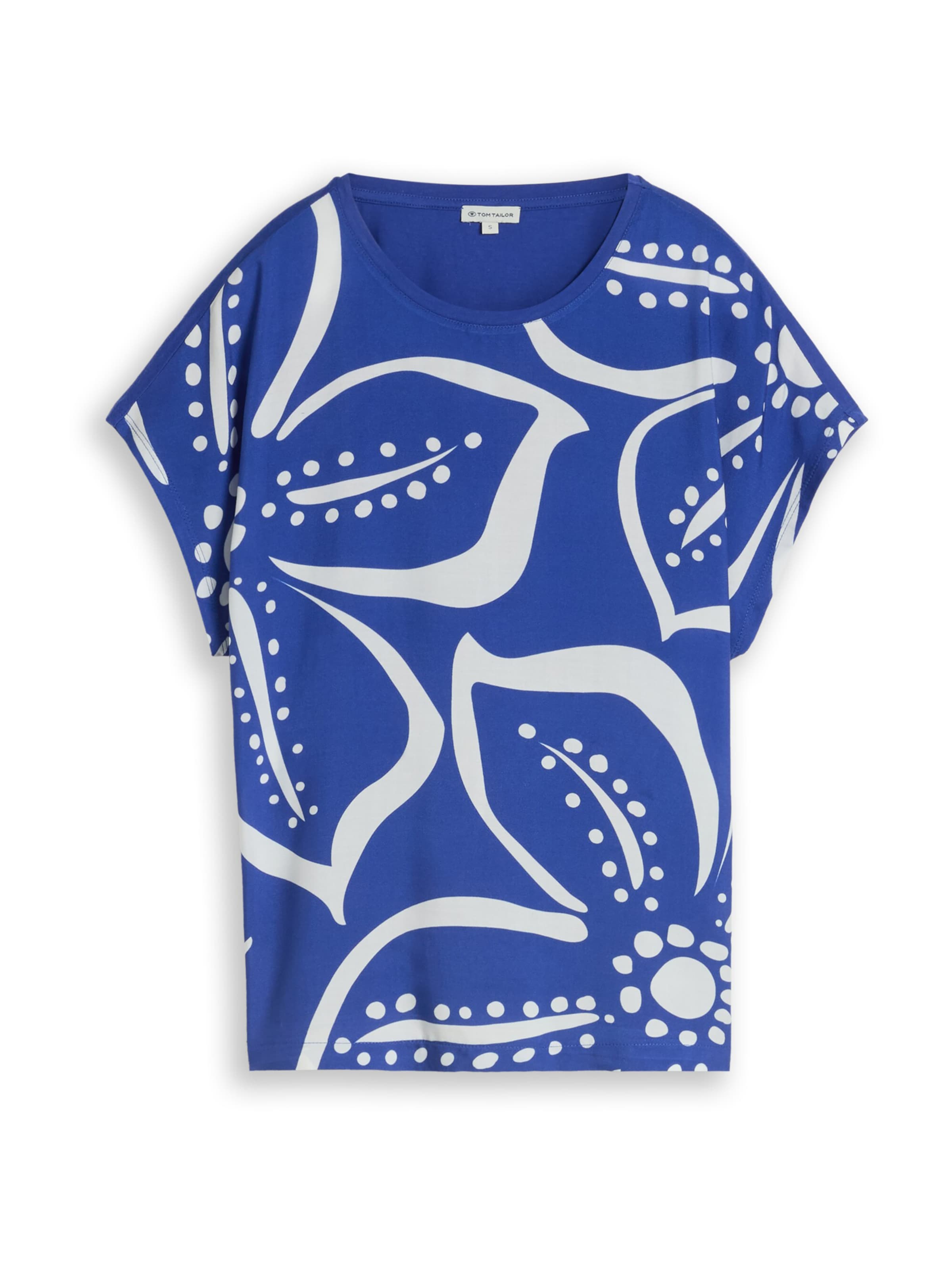 Tricou de la TOM TAILOR pe albastru: față