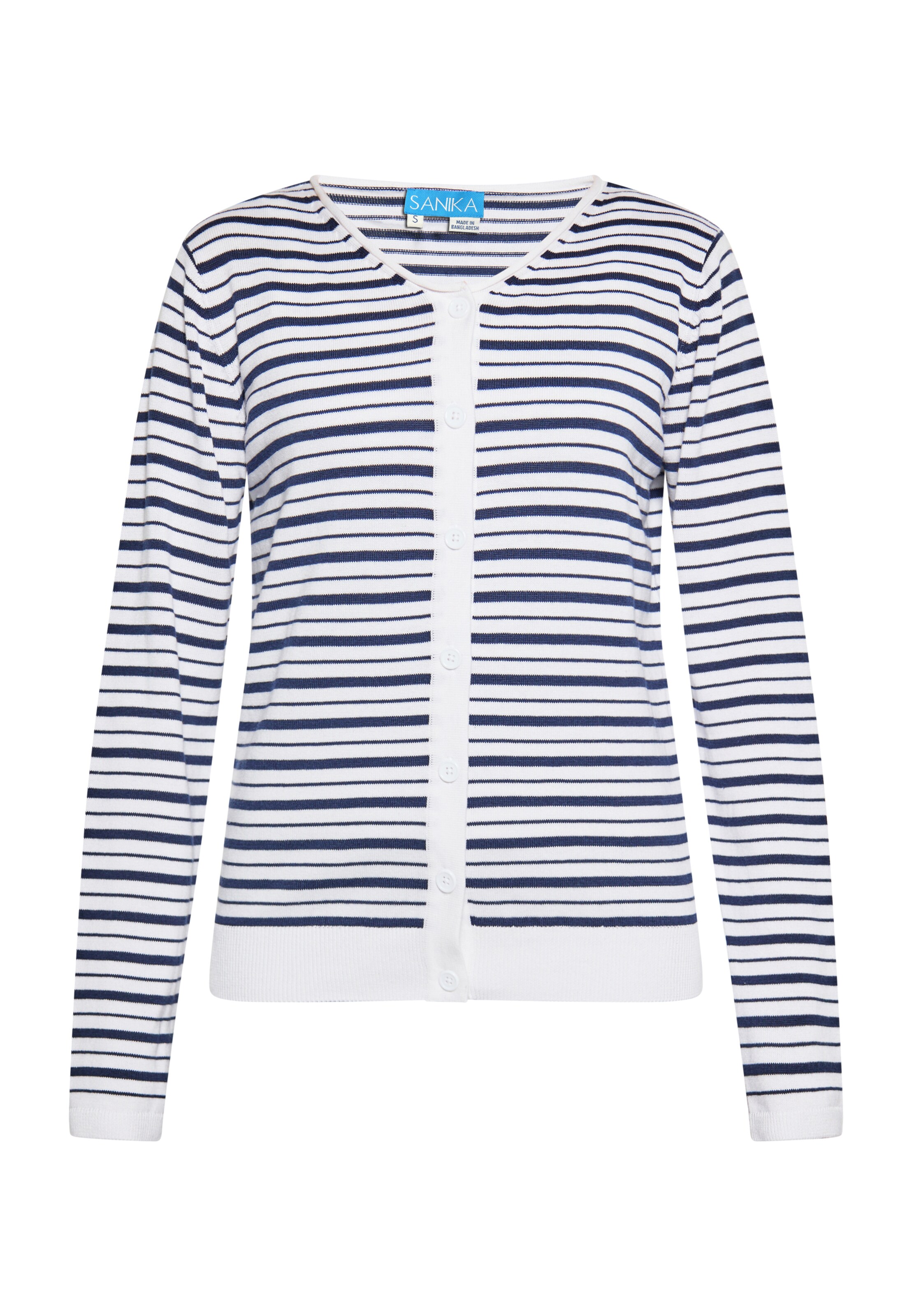 SANIKA Knit cardigan in White: front