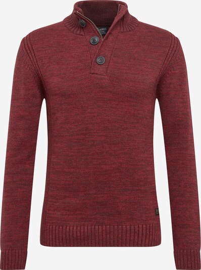 Petrol Industries Pullover in dunkelgrau / pastellrot, Produktansicht