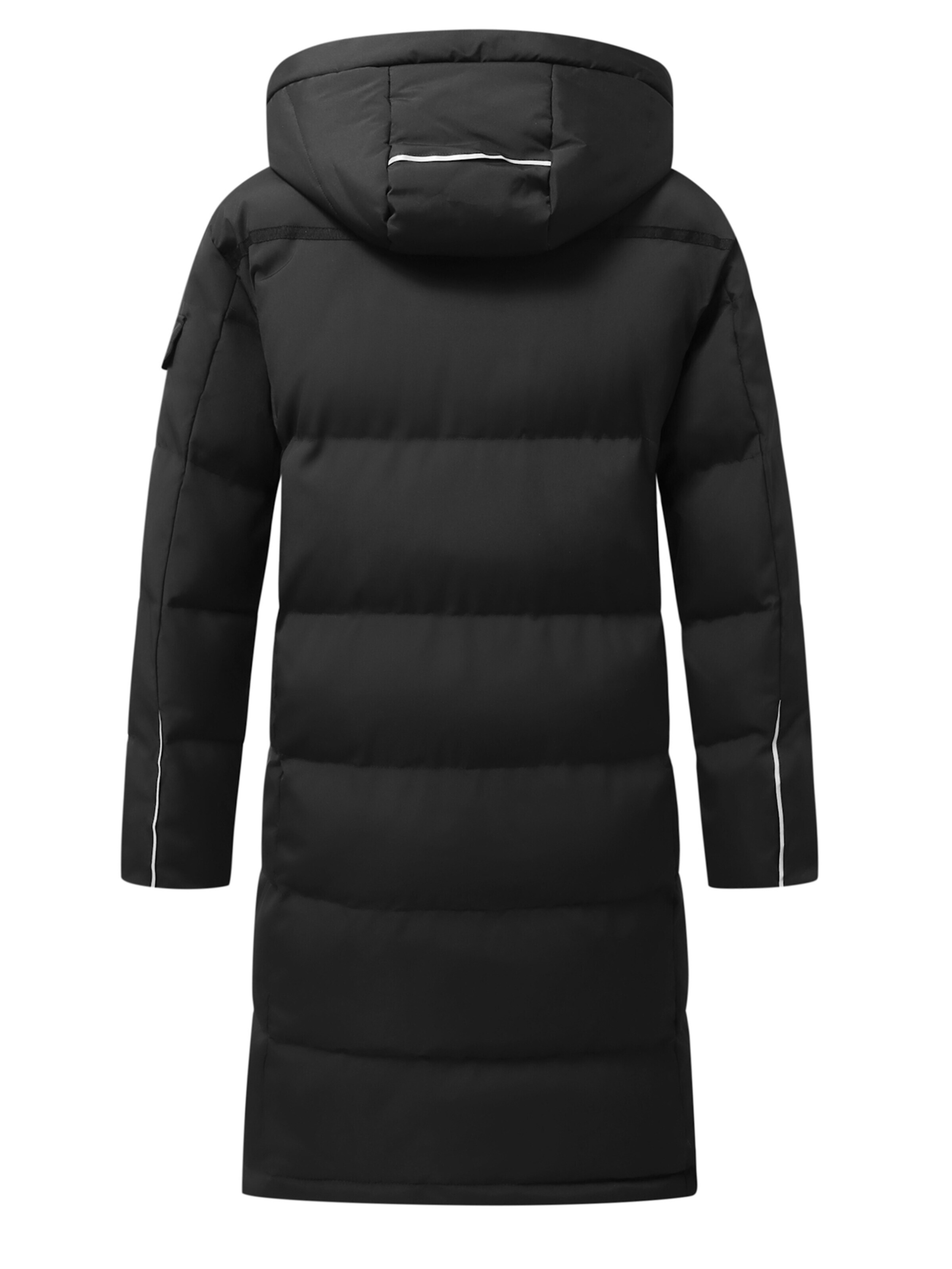 ALLTHEMEN Winter Coat 'Flaum' in Black