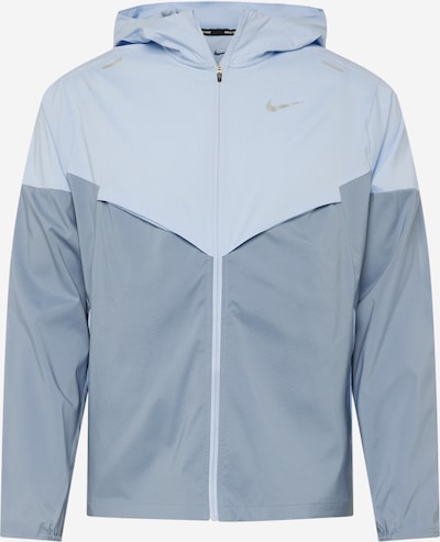 NIKE Sportska jakna u sivkasto plava / svijetloplava, Pregled proizvoda