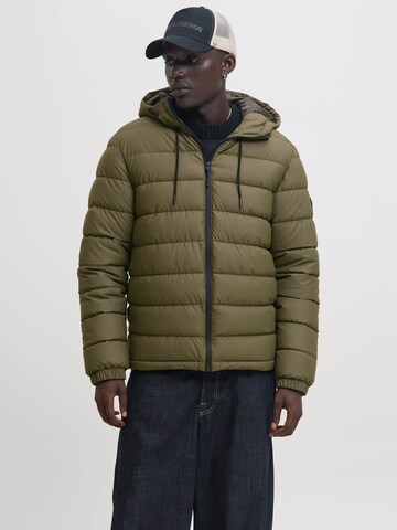 JACK & JONES Winter jacket in Green: front