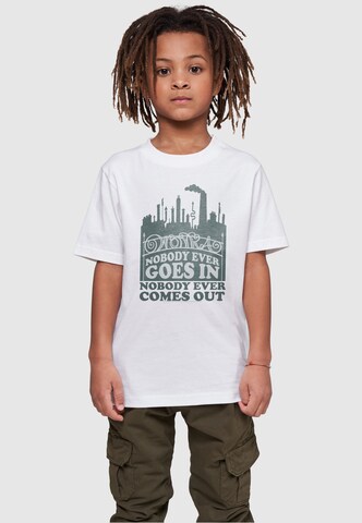 ABSOLUTE CULT Shirt 'Willy Wonka - Nobody Goes In' in White: front