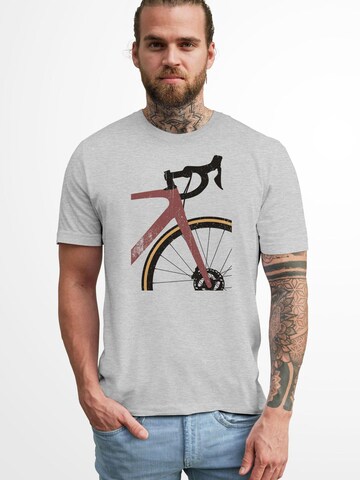 Neverless Shirt 'Rennrad' in Grey