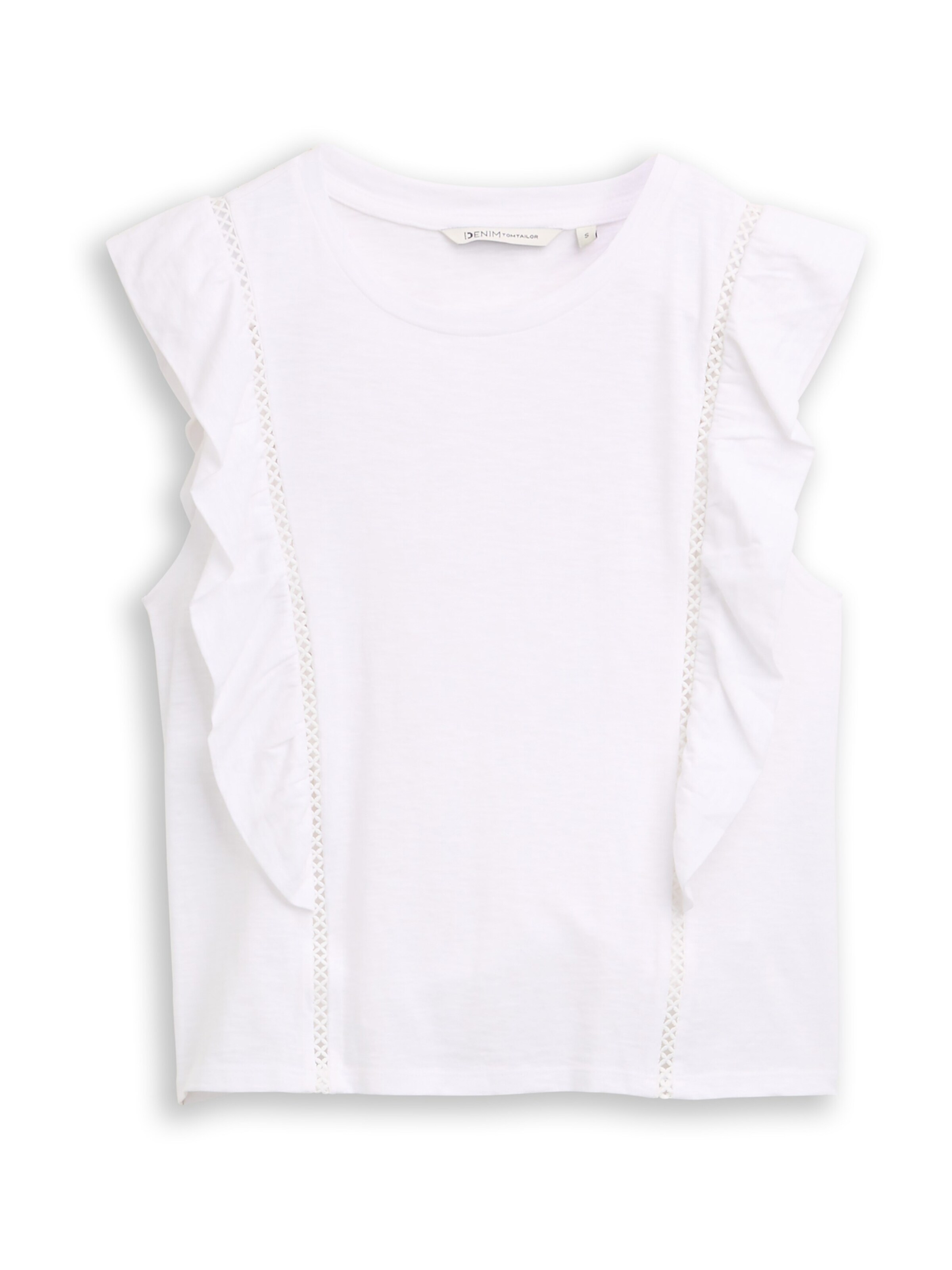Maglietta di TOM TAILOR DENIM in bianco: frontale