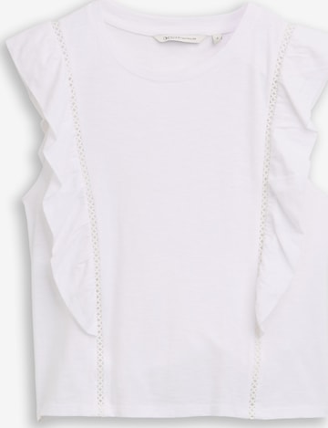 Maglietta di TOM TAILOR DENIM in bianco: frontale