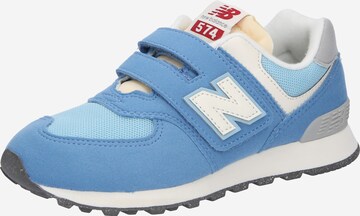 Sneaker '574' di new balance in blu: frontale