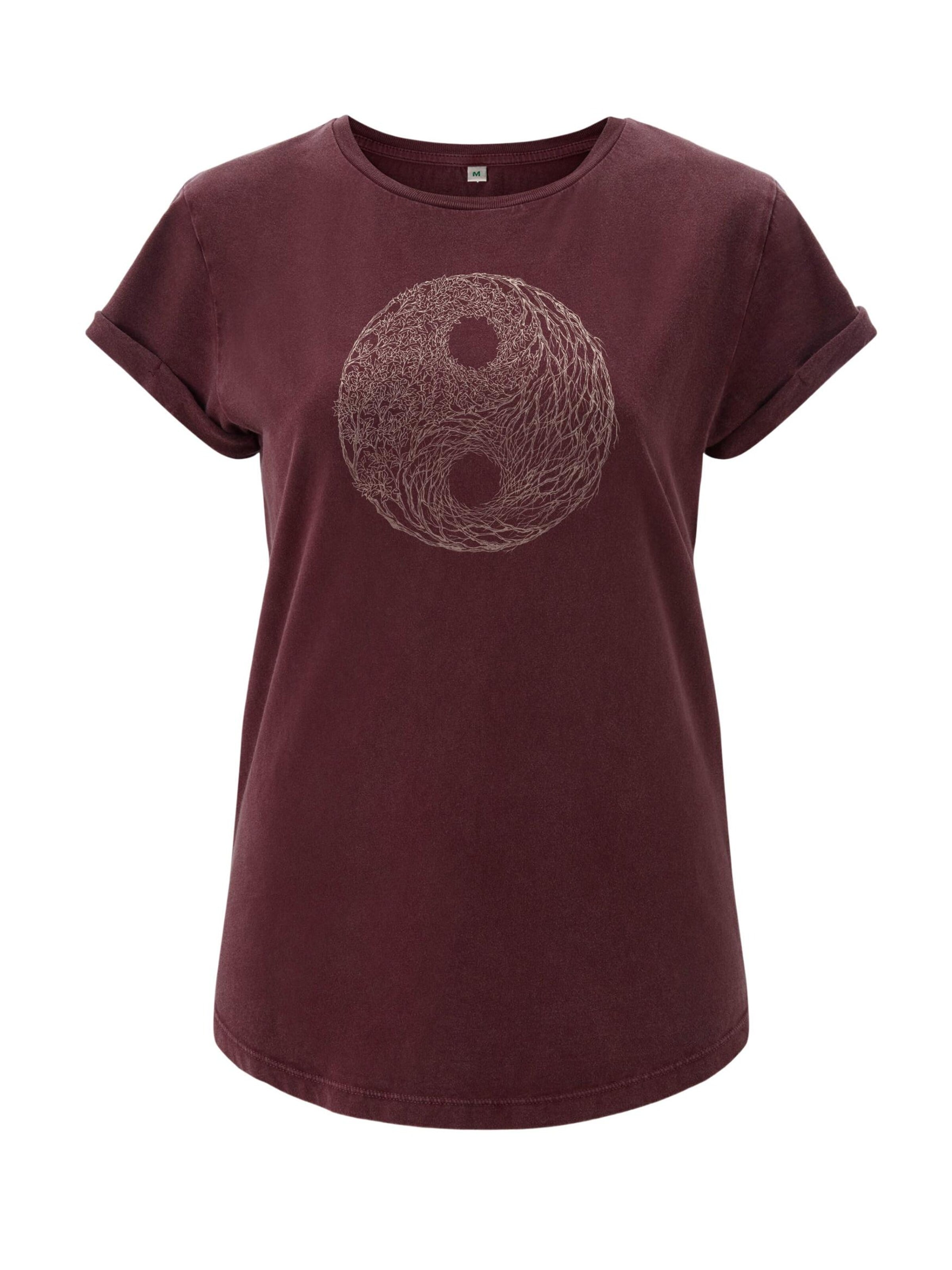 Life-Tree Shirt‌ in Rot: Vorderseite