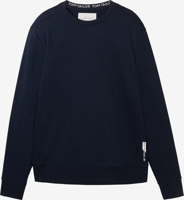 Sweat-shirt TOM TAILOR en bleu : devant