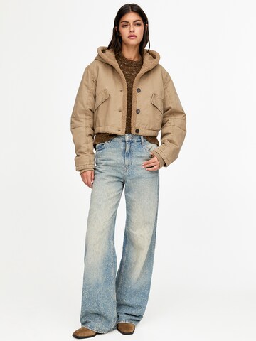 Pull&Bear Prechodná bunda - Hnedá
