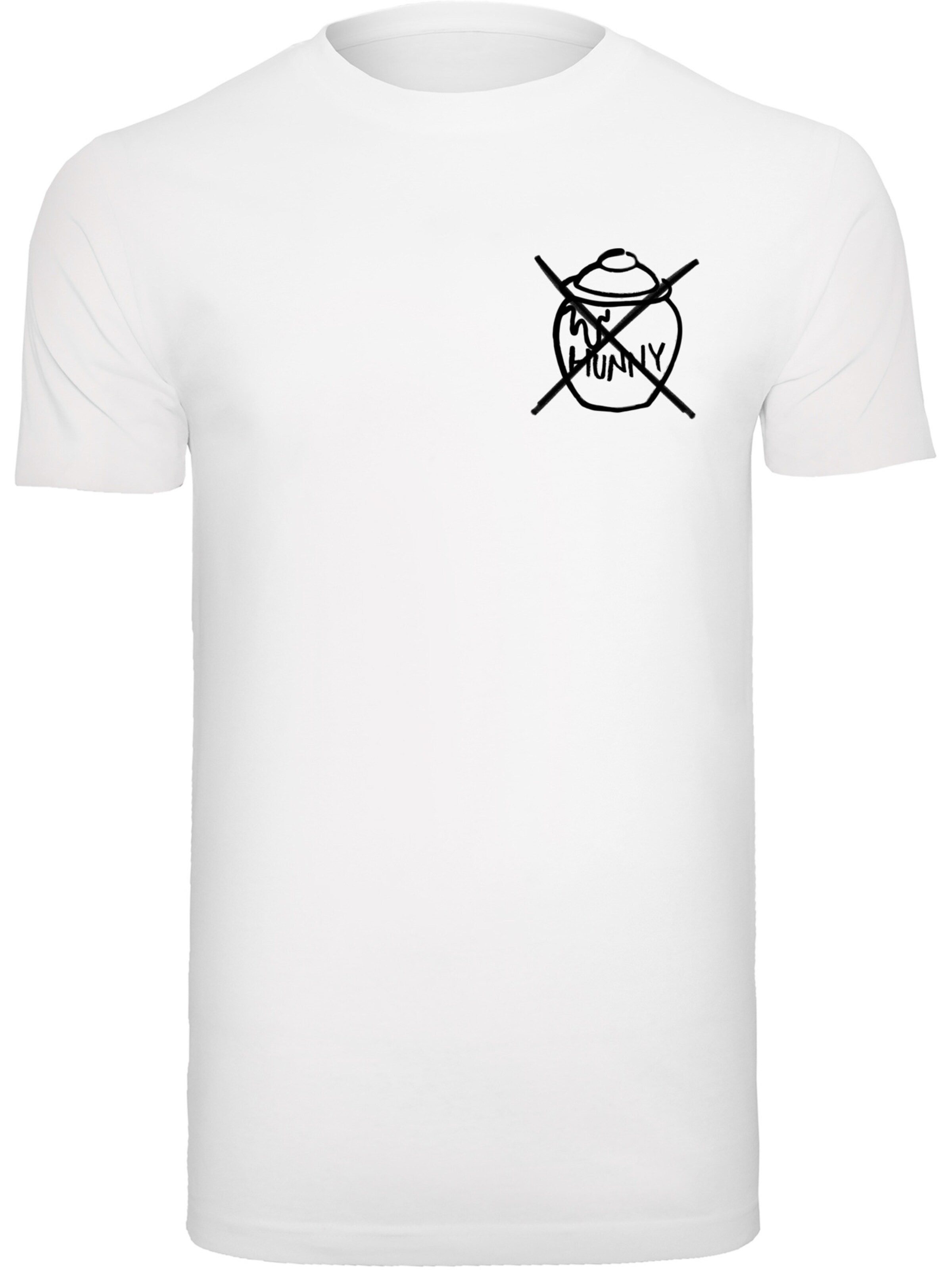 F4NT4STIC Shirt 'Disney Winnie Puuh Der Bär' in Wit: voorkant