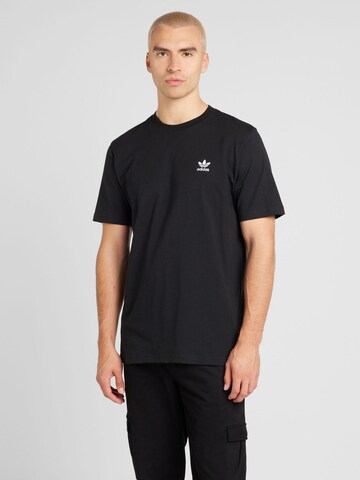 ADIDAS ORIGINALS Shirt 'Trefoil Essentials' in Black: front