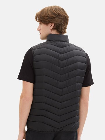 TOM TAILOR Vest in Black