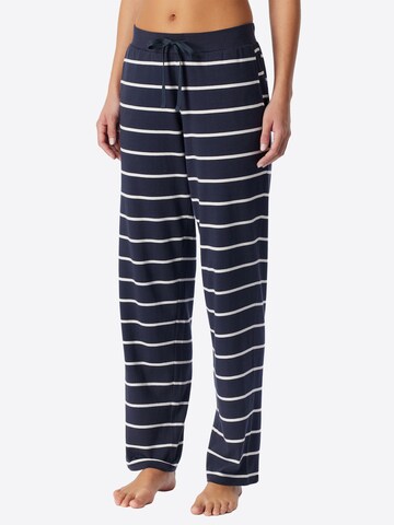 Pantalon de pyjama ' Mix Relax ' SCHIESSER en bleu : devant