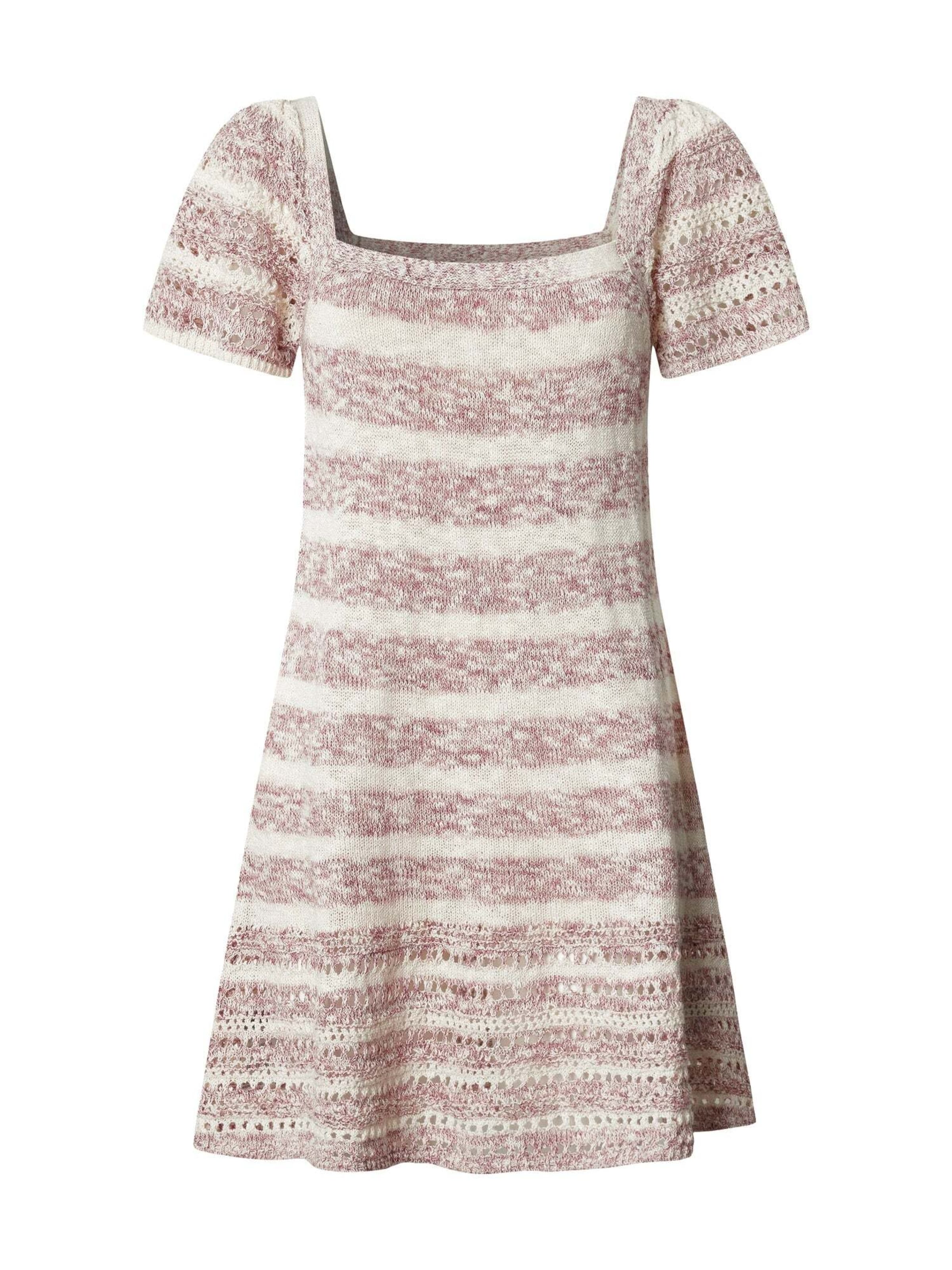 Pepe Jeans Gebreide jurk 'Alina' in Roze: voorkant