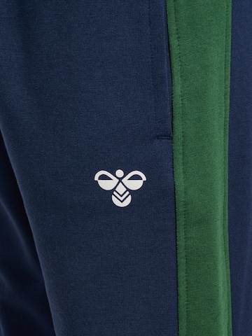 Effilé Pantalon 'Essen' Hummel en bleu