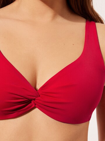 CALZEDONIA Balconette Bikinitop 'INDONESIA' in Rot