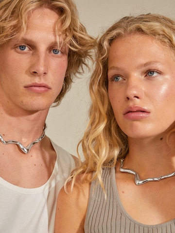 Pilgrim Halsband 'Moon' i silver