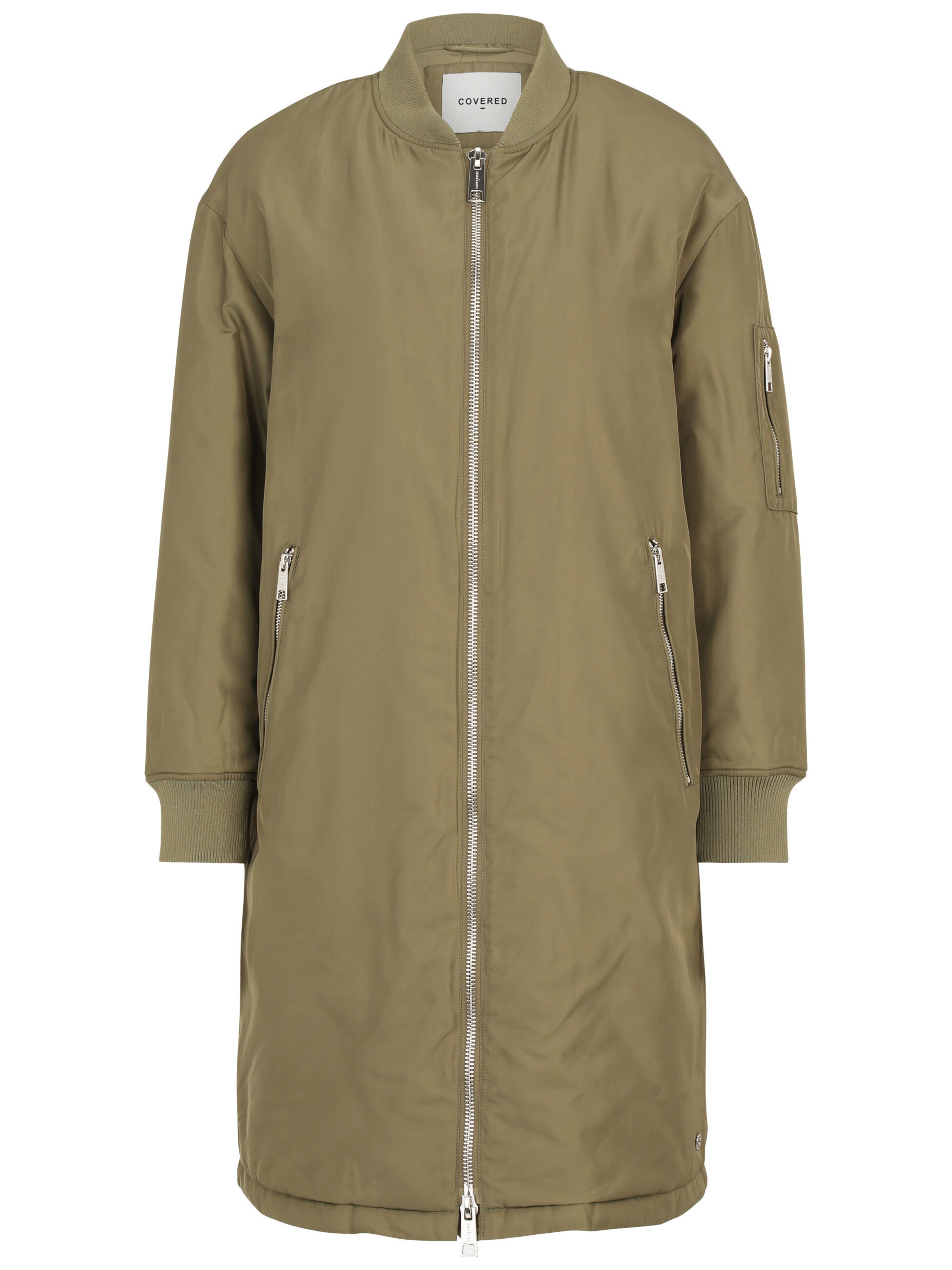 Covered Jacke 'BELLA 2' in Grün: Vorderseite