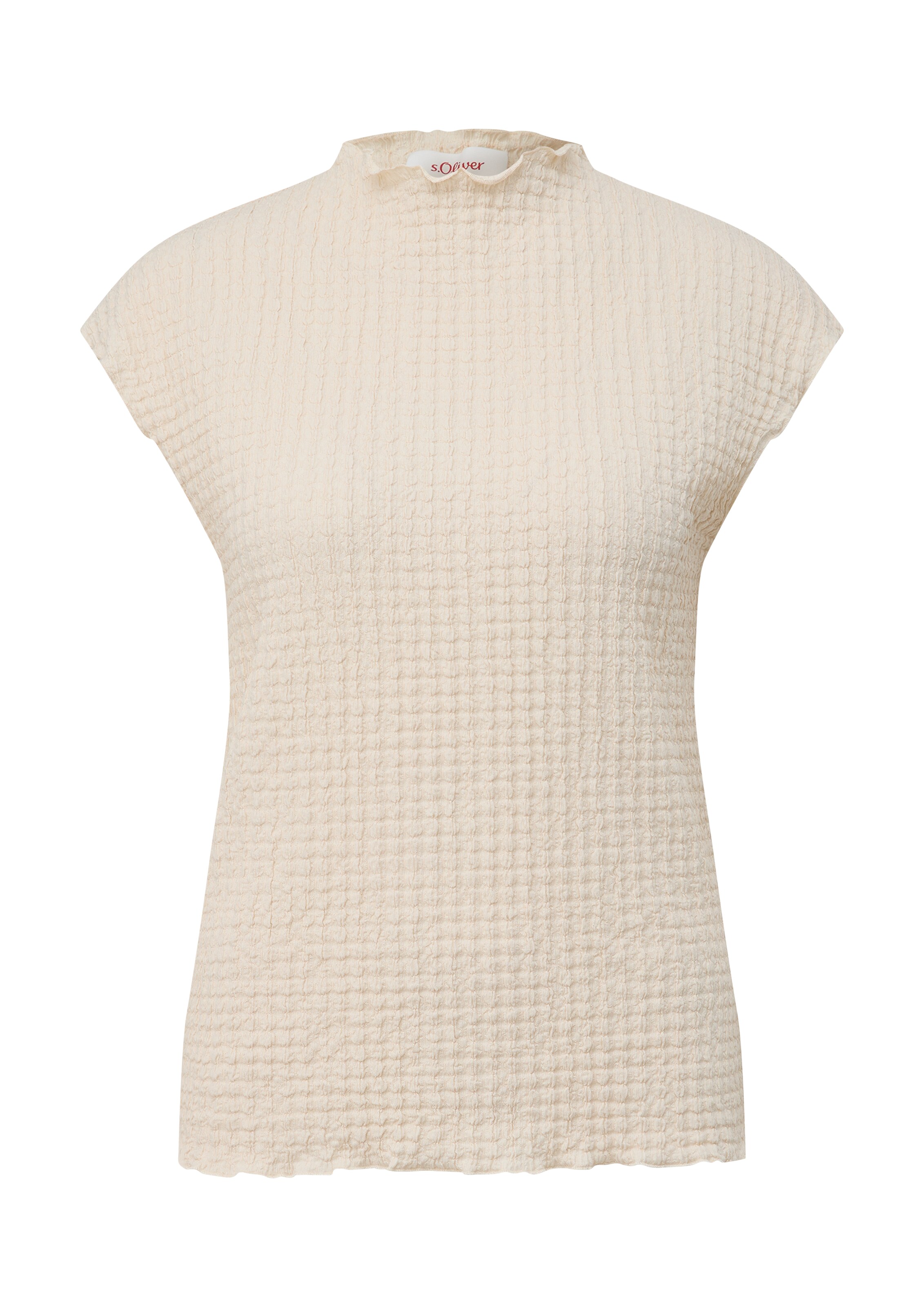 Maglietta di s.Oliver in beige: frontale