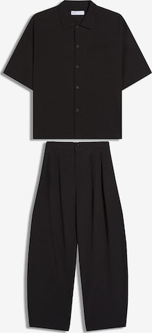 Survêtement Bershka en noir : devant