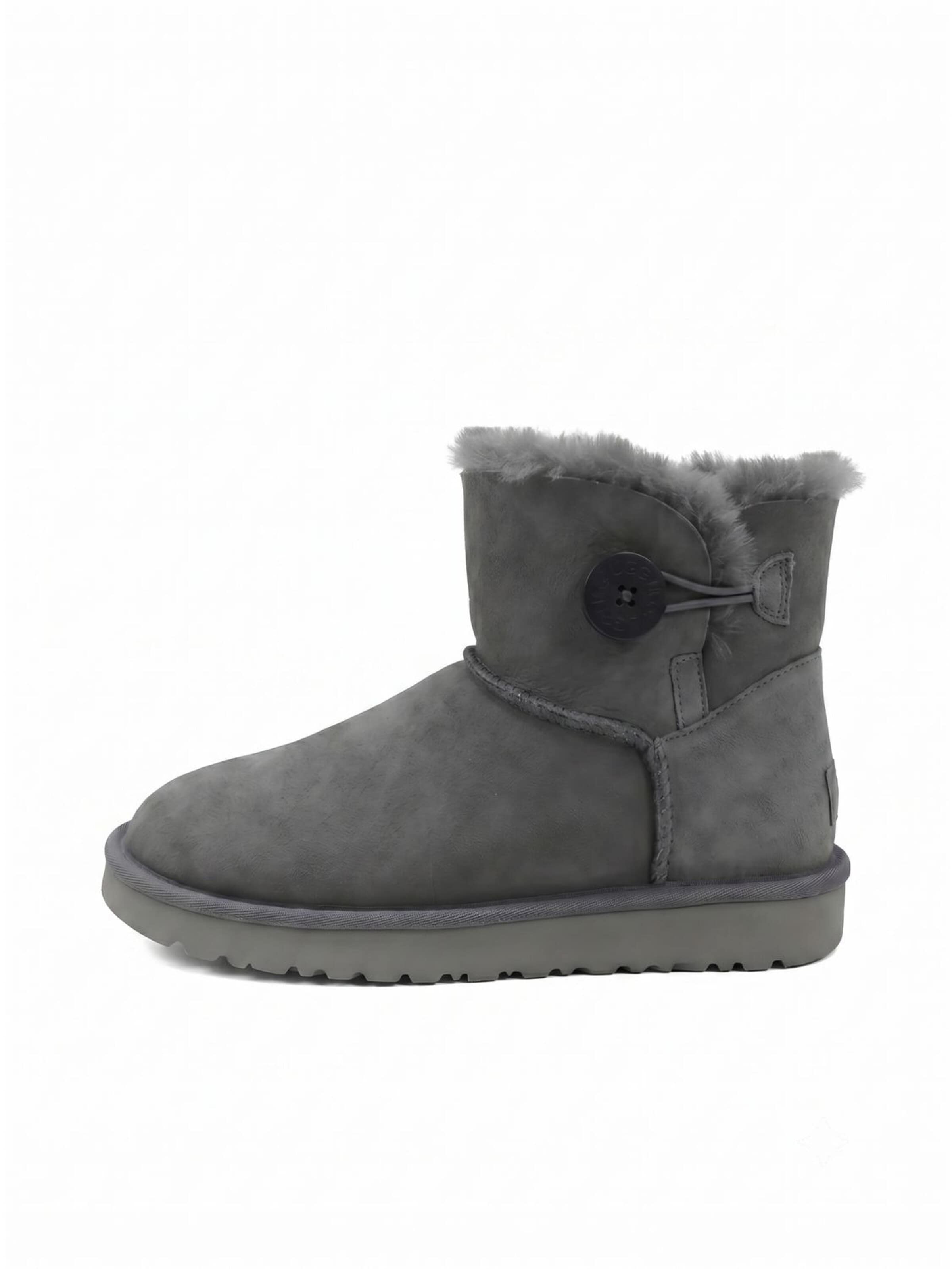 UGG Boots 'UGG Mini Bailey Button II'‌‌‌‌‌‌‌‌ in Grau: Vorderseite