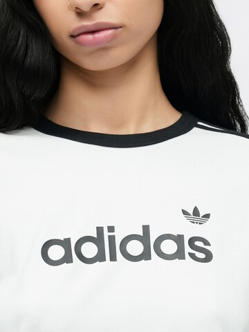 Tricou 'Linear' de la ADIDAS ORIGINALS pe alb