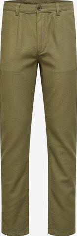Tapered Pantaloni chino 'Jax' di SELECTED HOMME in verde: frontale