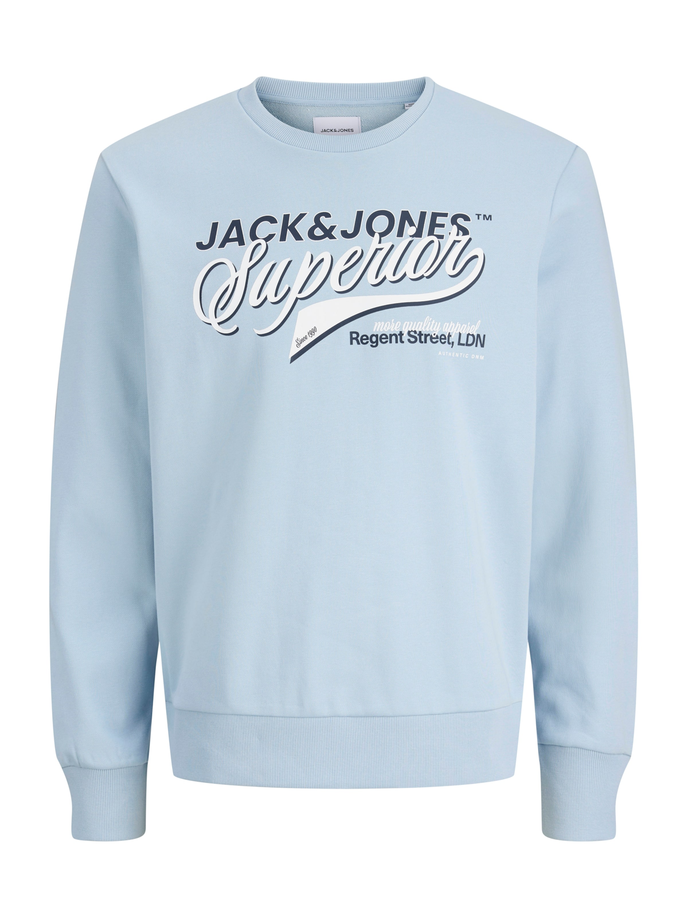 Sweat Jack & Jones Junior en bleu : devant
