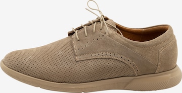 DreiMaster Maritim Sportieve veterschoen 'Edler' in Beige: voorkant